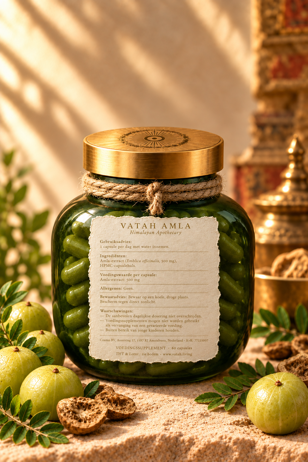 VATAH Amla — bottle back label