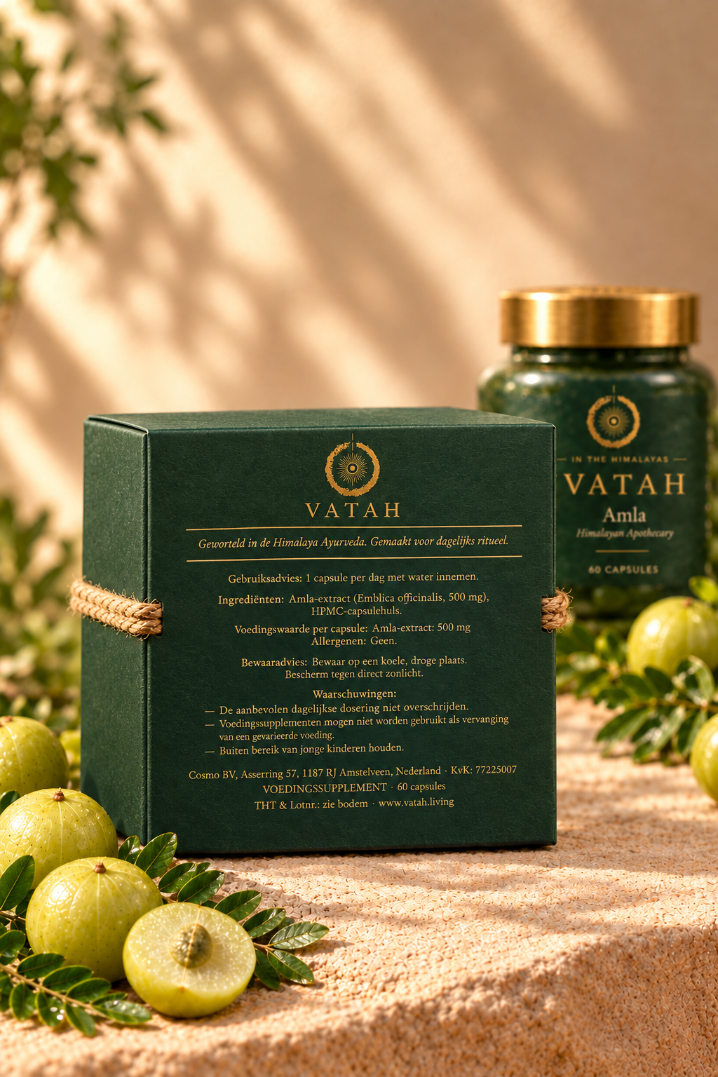 VATAH Amla — box back label