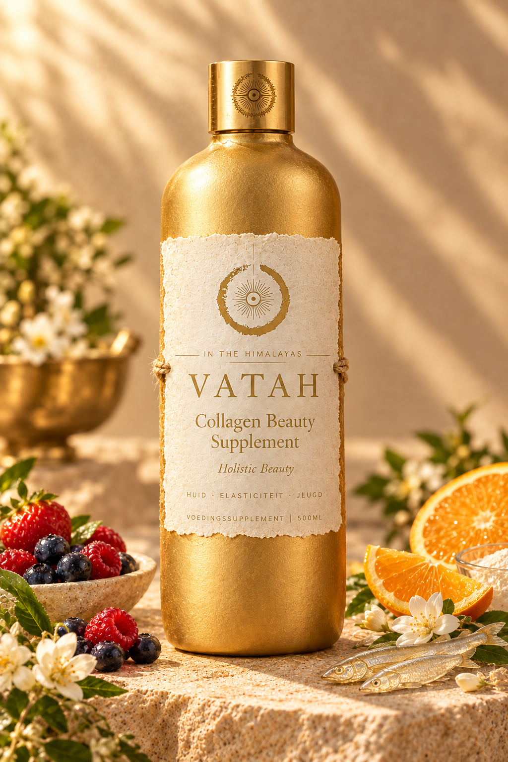 VATAH Collagen Beauty Supplement — bottle front