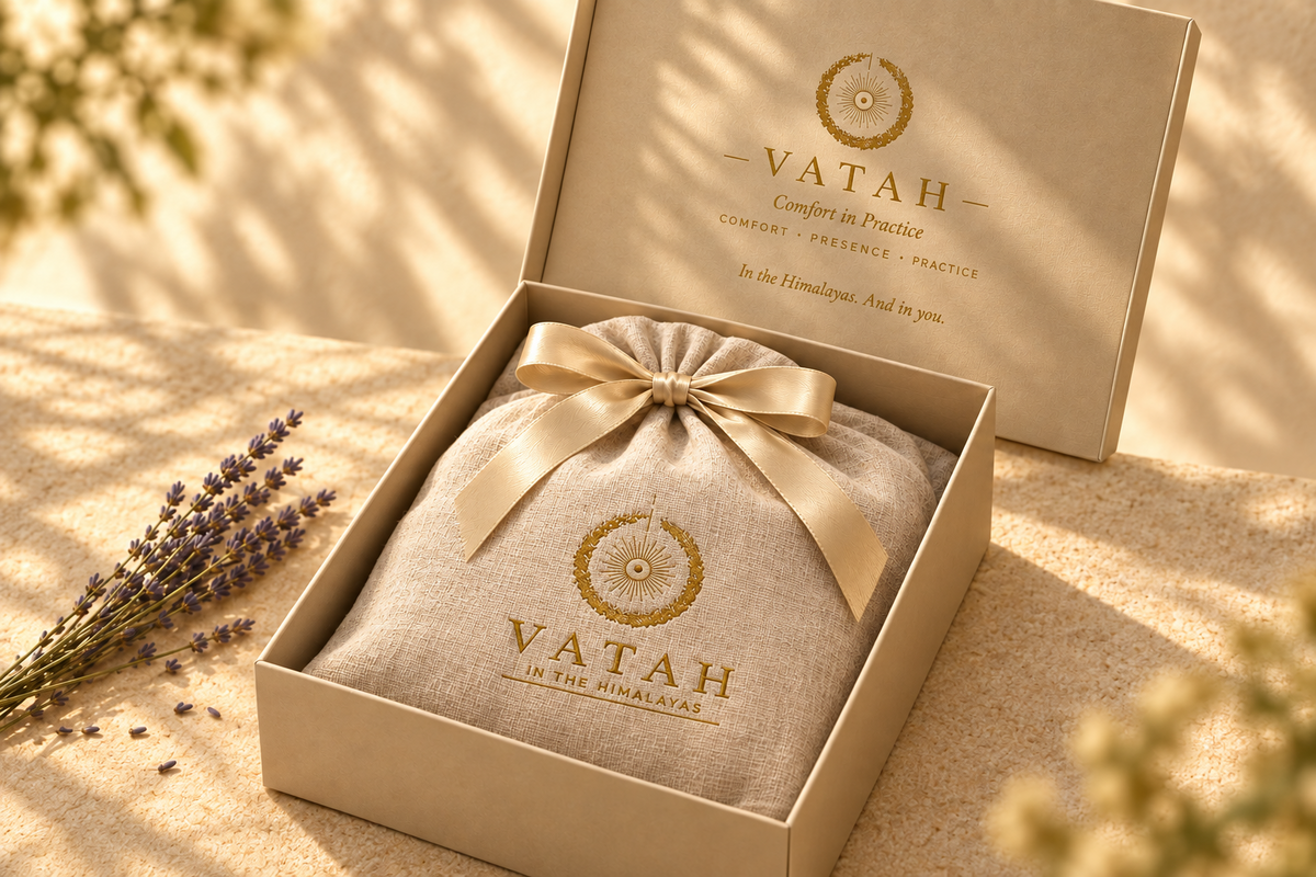 VATAH Cotton Practice Top — gift box open