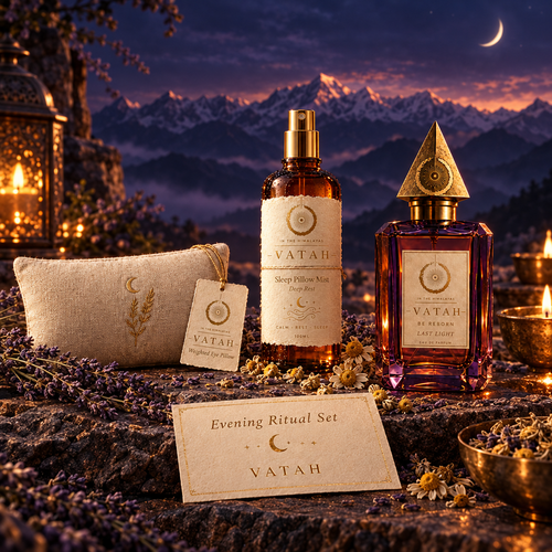 Evening Ritual Set flat lay