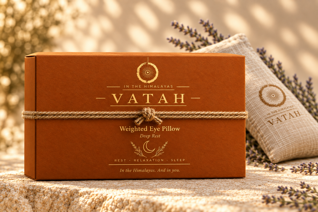 VATAH Weighted Eye Pillow — gift box front