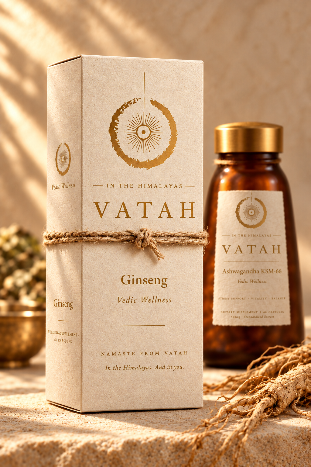 VATAH Ginseng — box front
