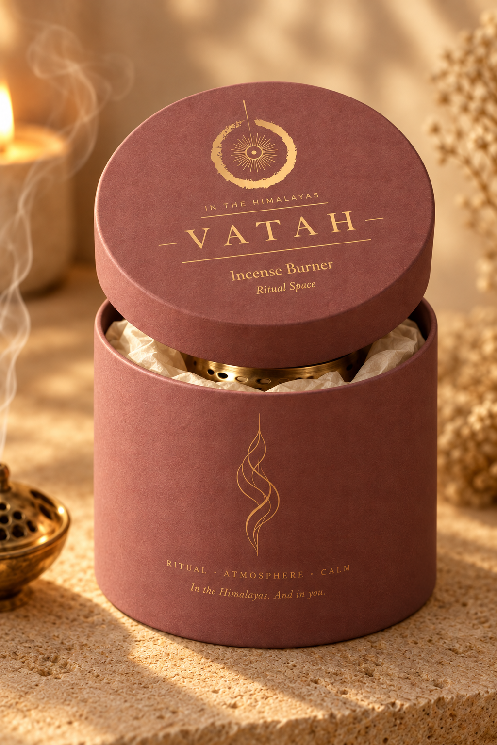 VATAH Incense Burner — gift box front