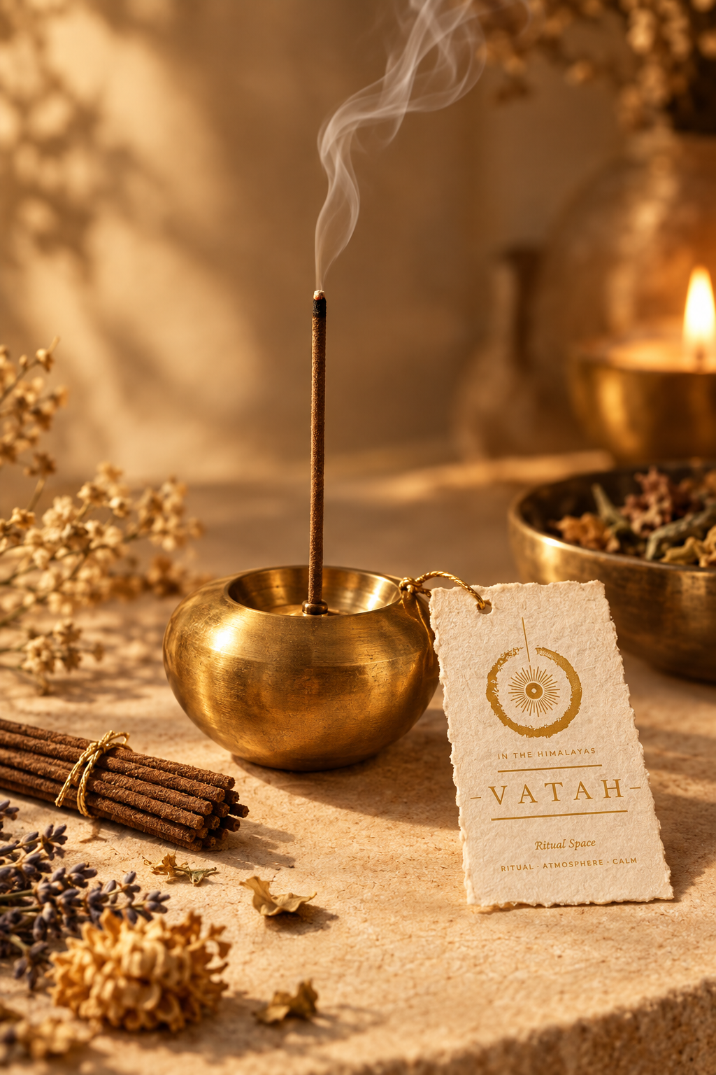 VATAH Incense Burner — product with incense
