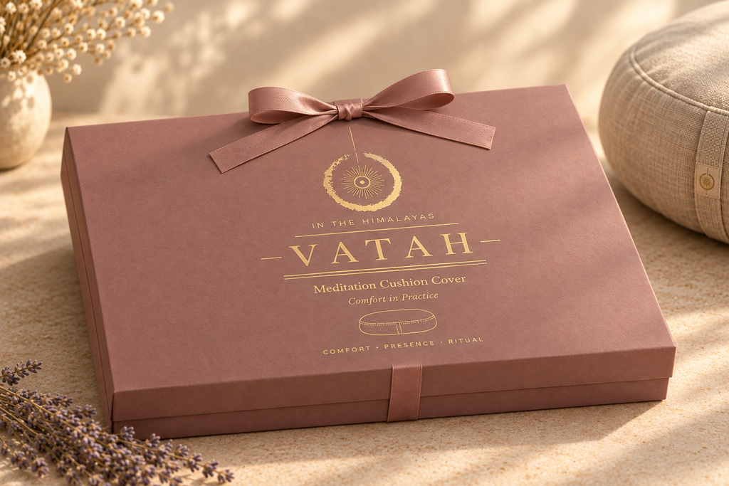 VATAH Meditation Cushion Cover — gift box closed