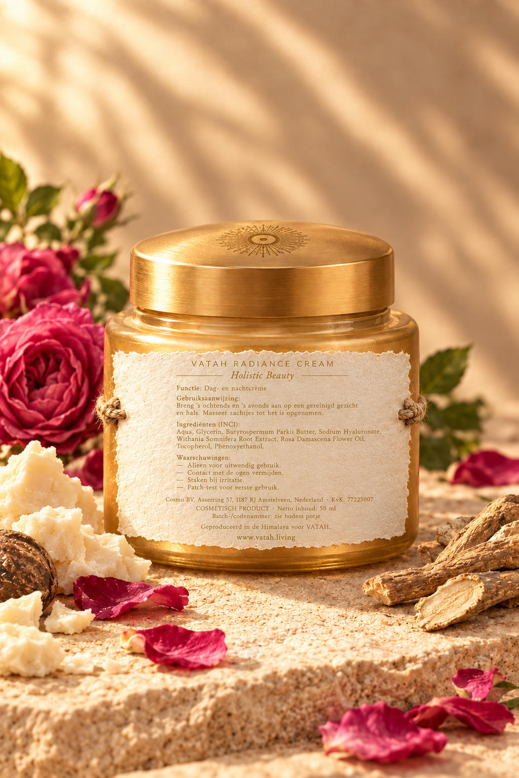 VATAH Radiance Cream — jar back label