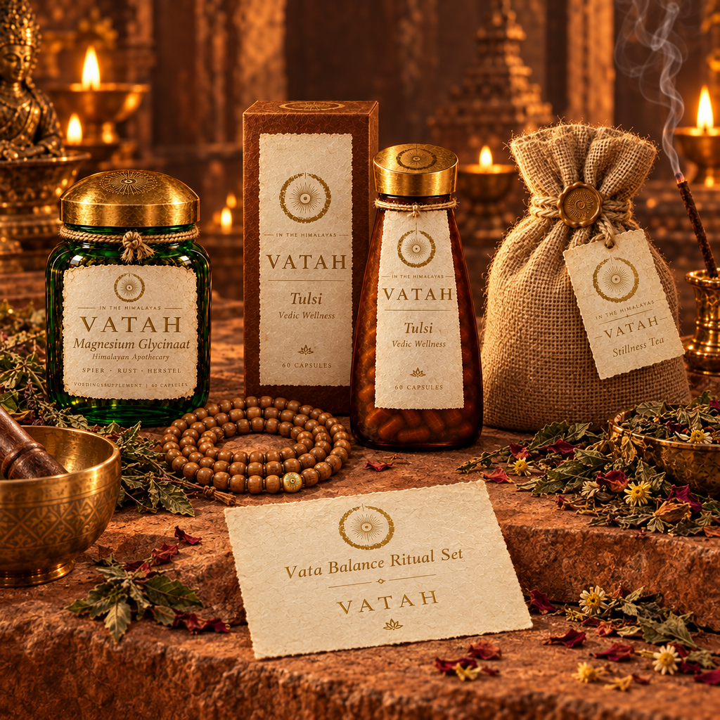 Vata Balance Ritual Set flat lay