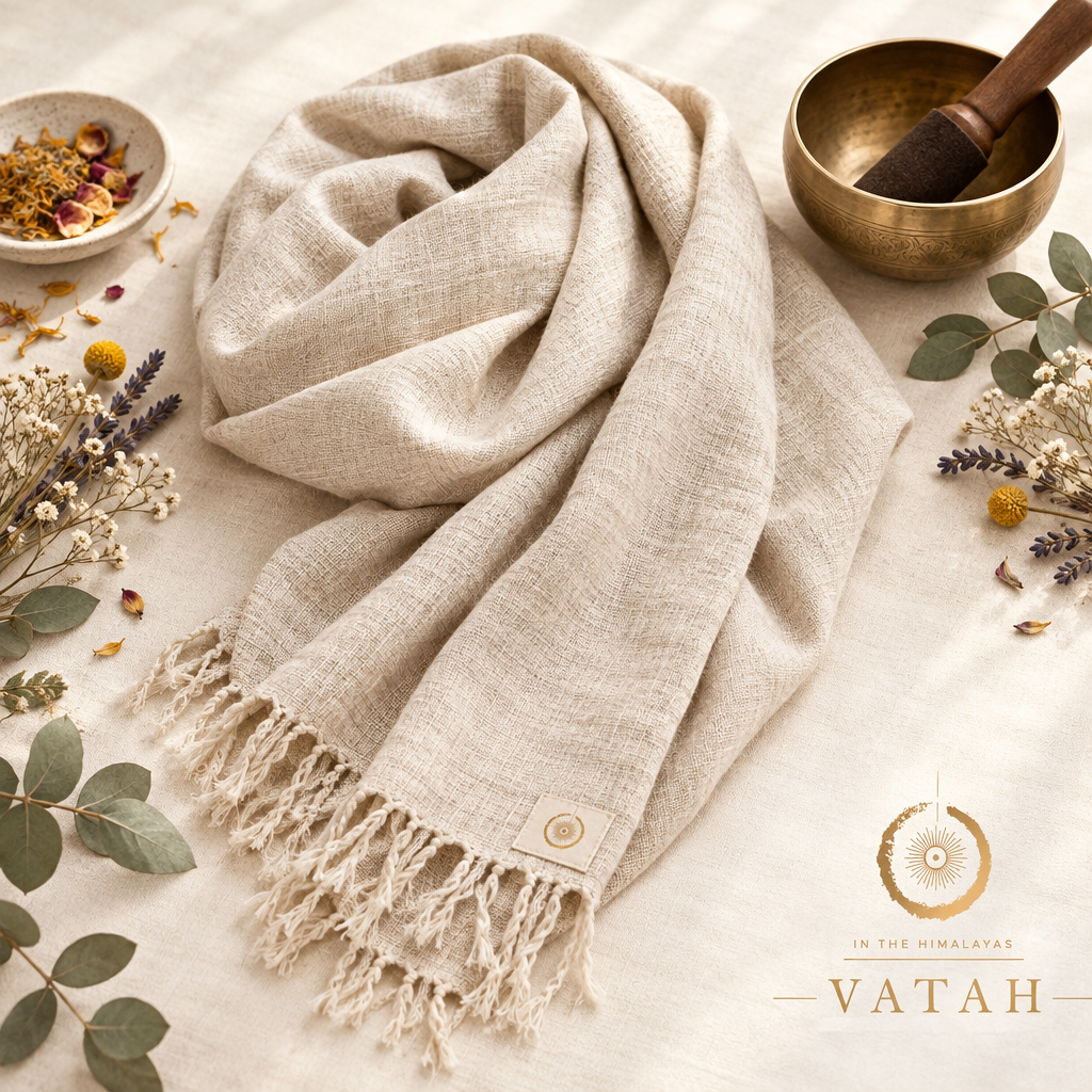 VATAH Linen Meditation Shawl