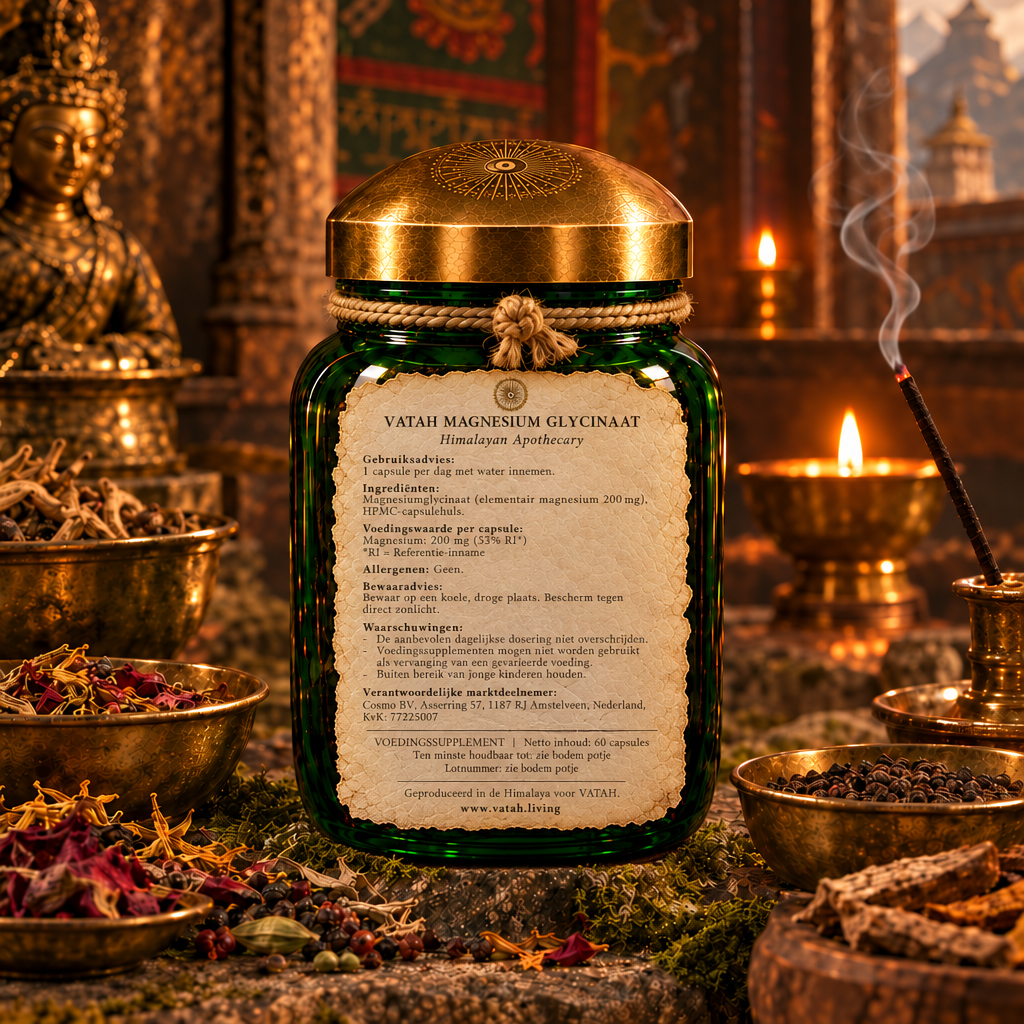 VATAH Magnesium Glycinaat back label